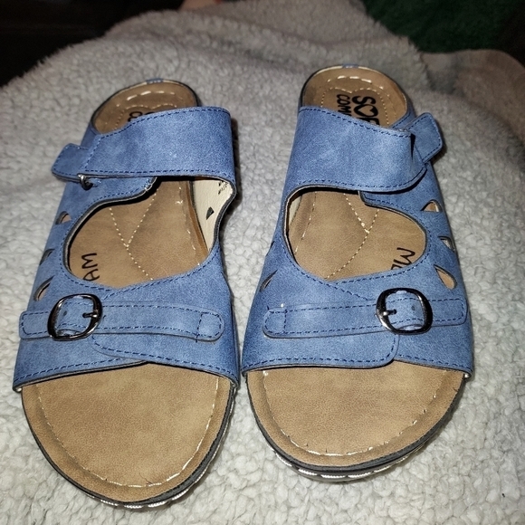 Band wagon comfort sandal faux Leather size 8 - Picture 12 of 12